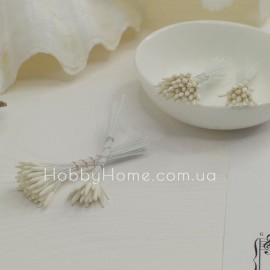 Тичинки для квітів матові 2мм Молочні Тичинки для квітів м...