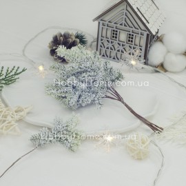 Засніжена штучна гілка ялинки 15 см — ефект "як справжній сніг" Засніжена штучна гіл...