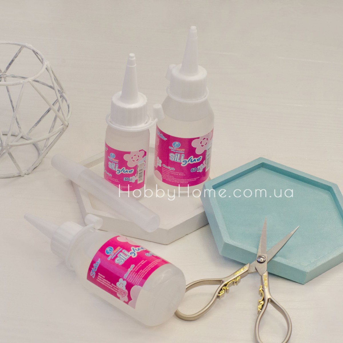 Клей силіконовий Silicon glue 60мл для творчості Прозорий