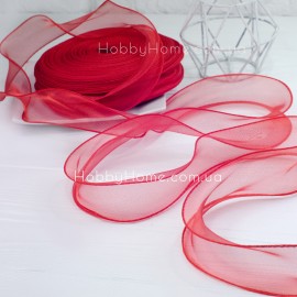 Стрічка органза Черв...