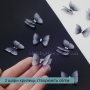 Метелики шифонові mini Морфо 2,8см для рукоділля Сіро-Фіолетові