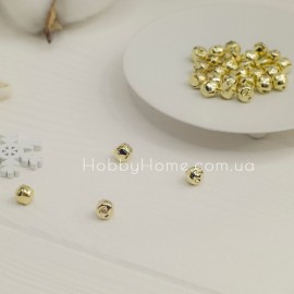 Бубонці дзвіночки металеві Різдвяні 6 мм Золото Бубонці дзвіночки ме...