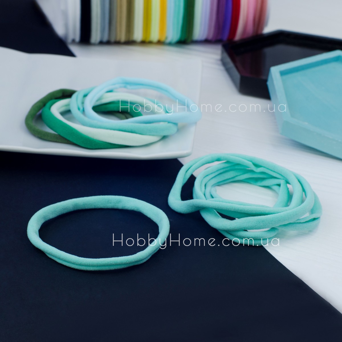 Пов'язка на голову One Size безшовна Китай ПРЕМІУМ М'ятна