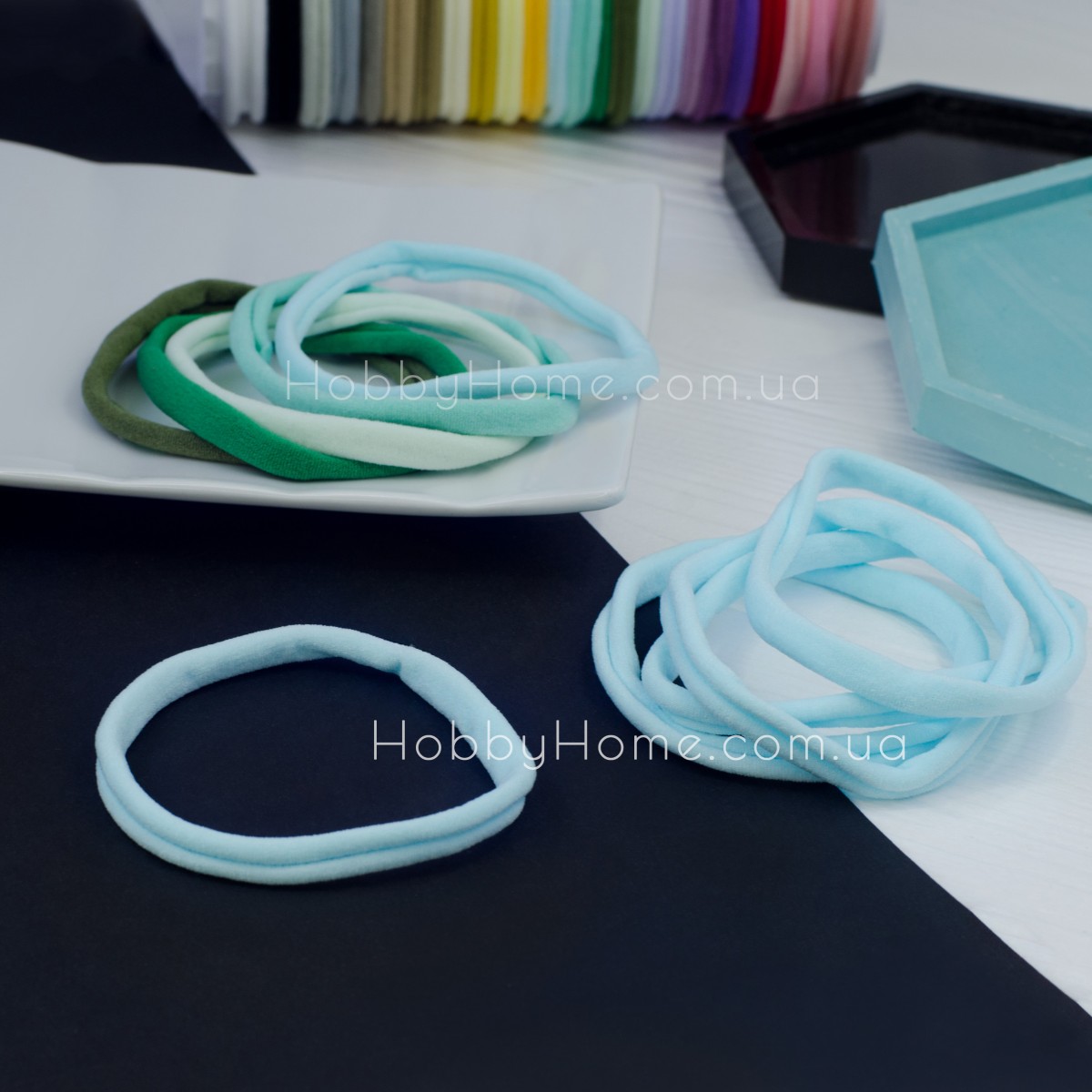 Пов'язки на голову One Size безшовні Китай ПРЕМІУМ Блакитні Пов'язки на голову One Size безшовні Китай ПРЕМІУМ Блакитні