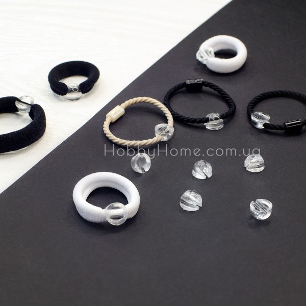 Пластикова основа кріплення для резинки 9 мм Прозора