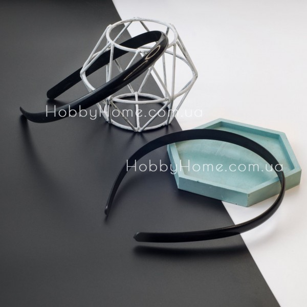 Обруч заготовка пластиковий 1 см Чорний