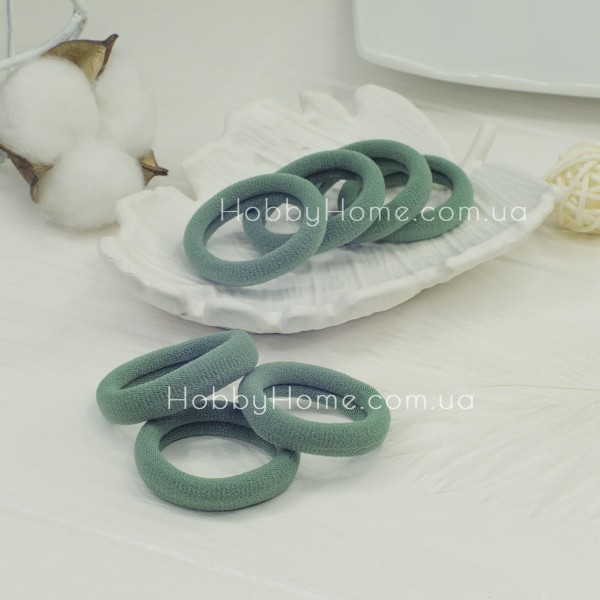 Резинка Калуш 4см Полинь — м’яка безшовна гумка з мікрофібри для волосся