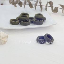 Безшовна м’яка резинка 2,7см Коломия— темно-зелена гумка для зачісок і рукоділля Безшовна м’яка резин...