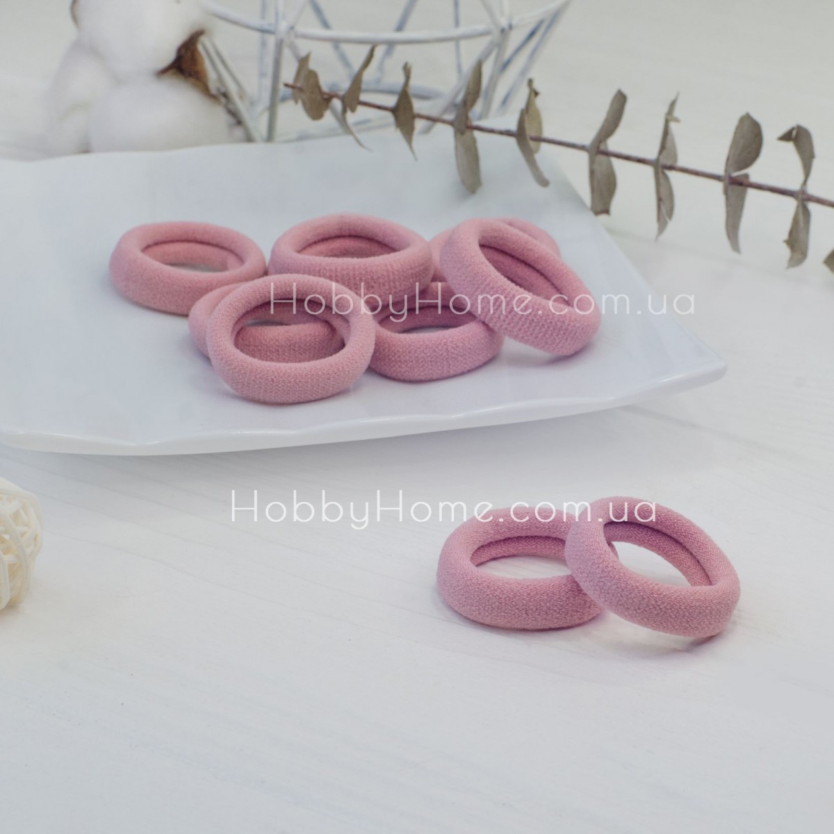 Резинка Коломия 3,6см Пудрова — м’яка нейлонова гумка для волосся та творчості Резинка Коломия 3,6см Пудрова — м’яка нейлонова гумка для волосся та творчості