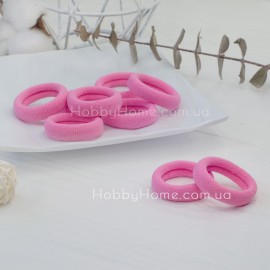 Резинка Коломия 3,6см Насичено рожева — м’яка нейлонова гумка для волосся та handmade Резинка Коломия 3,6с...