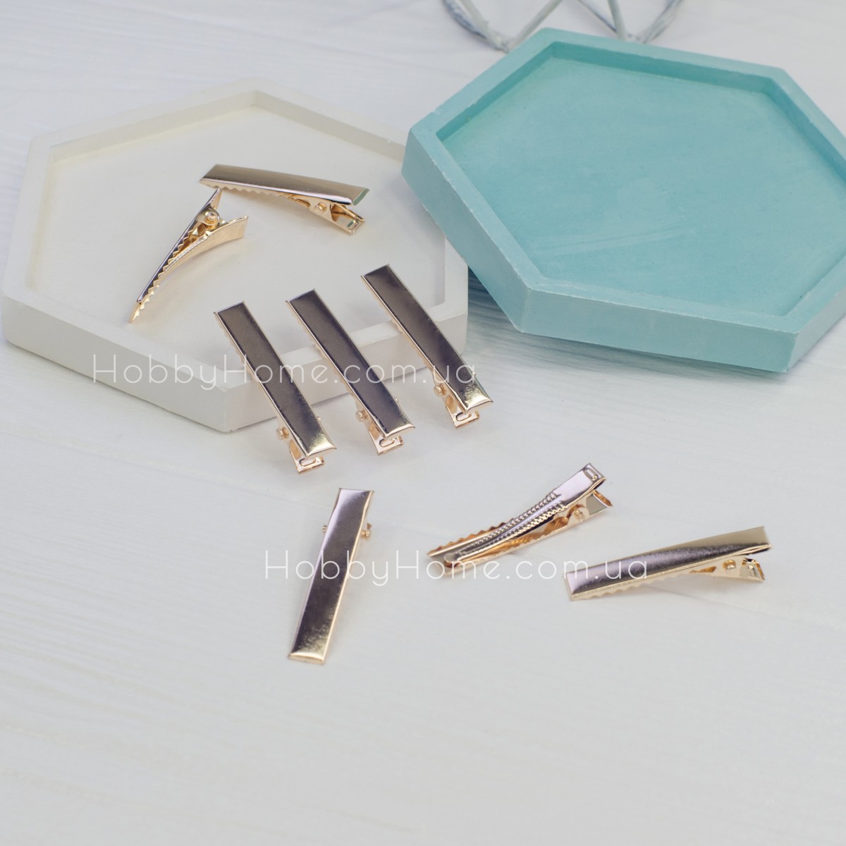 Заготовки для заколок крокодильчики 4см Золота Заготовки для заколок крокодильчики 4см Золота