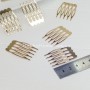 Гребінець Золотий 2,5×4 см – основа для фати, діадем і прикрас