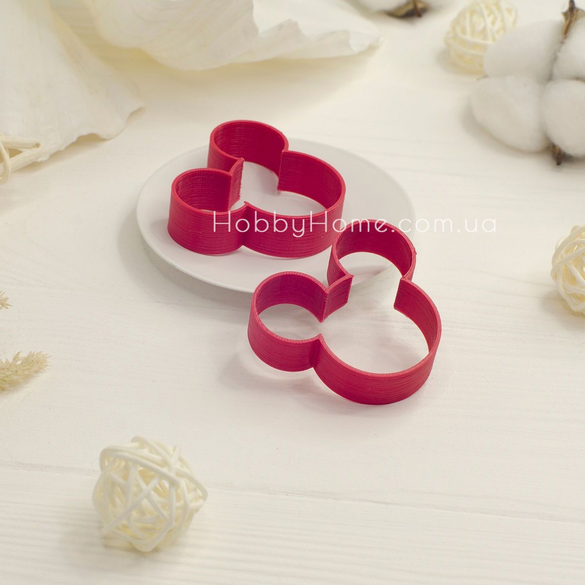 Форма для валяння Міккі велика Червоний Форма для валяння Міккі велика Червоний