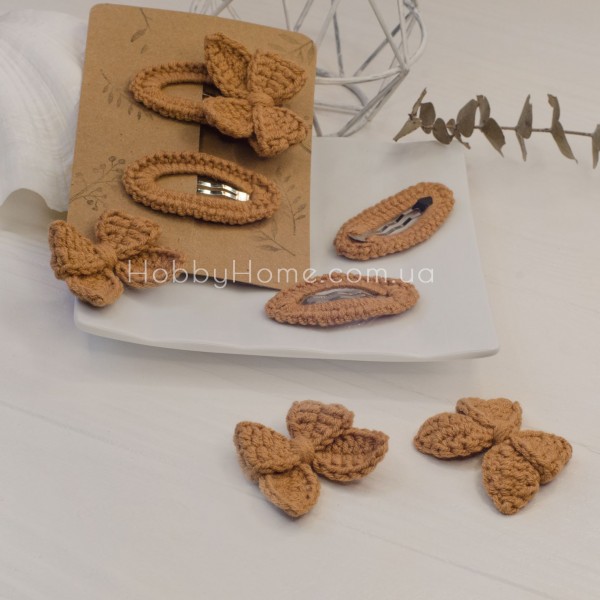 В'язаний бантик міні Бавовна Ірис